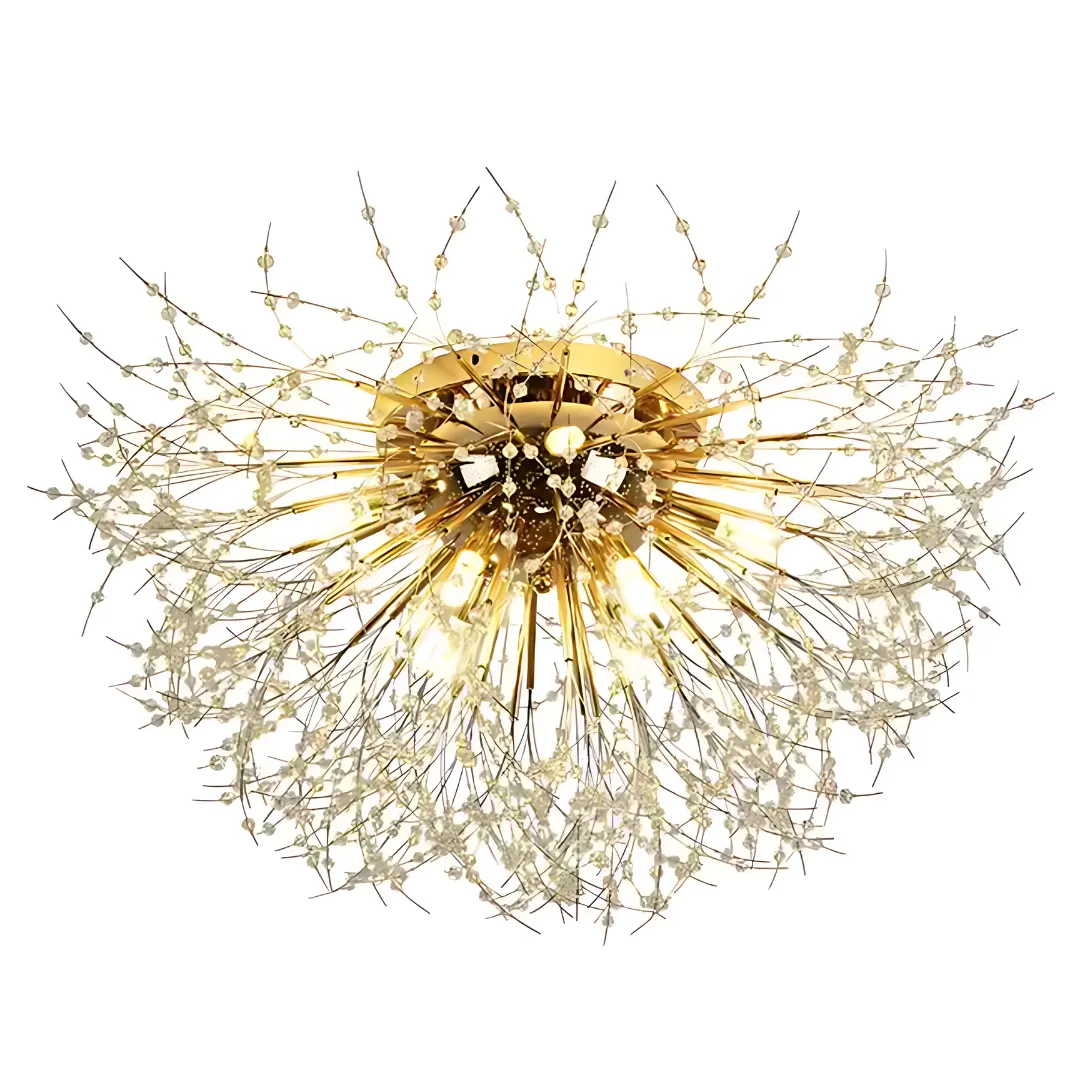 Alessandro Design Rondo Vivace candelabru cristal 60cm 8xG9 auriu