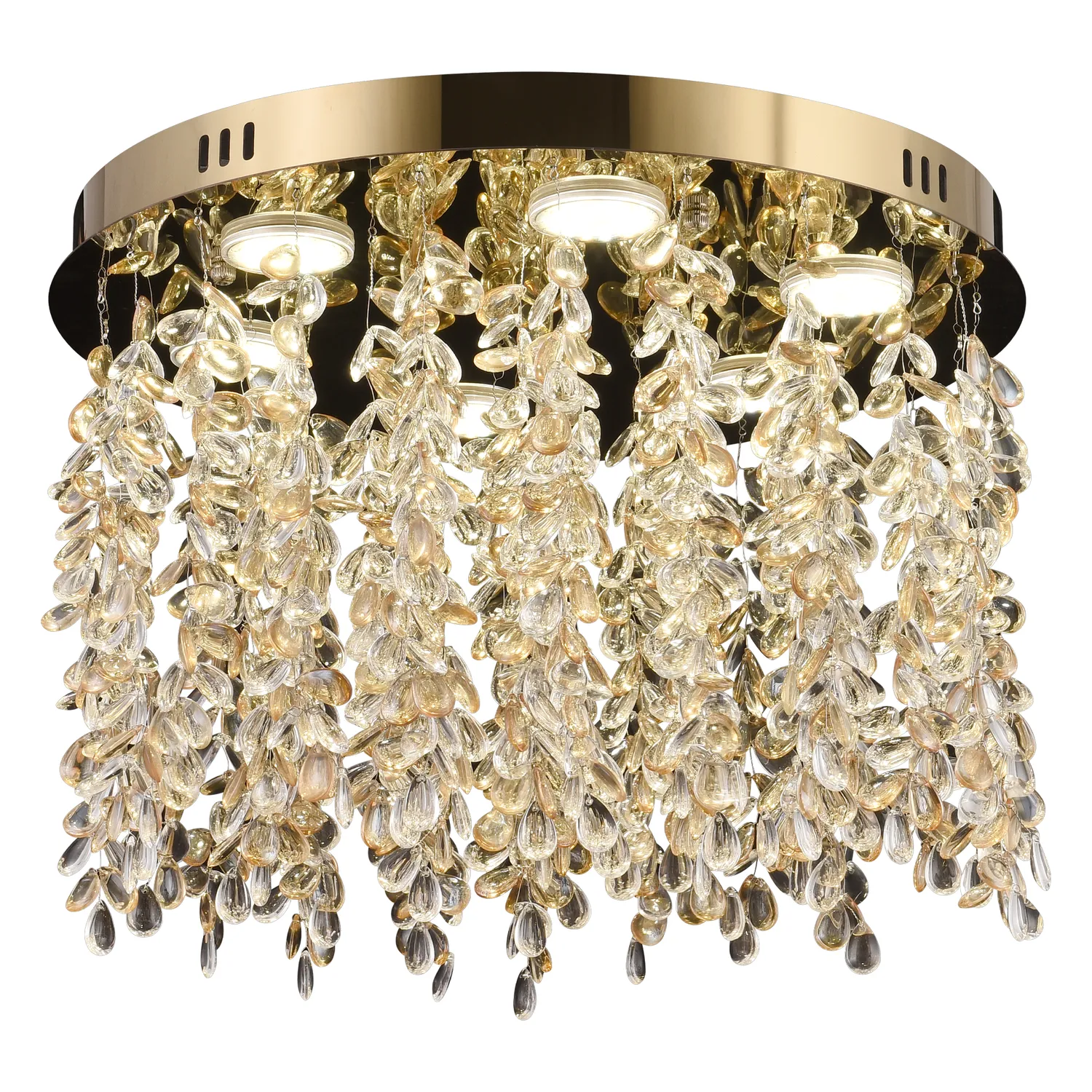 Candelabru LED Alessandro Design LLC213/550GD cristal auriu