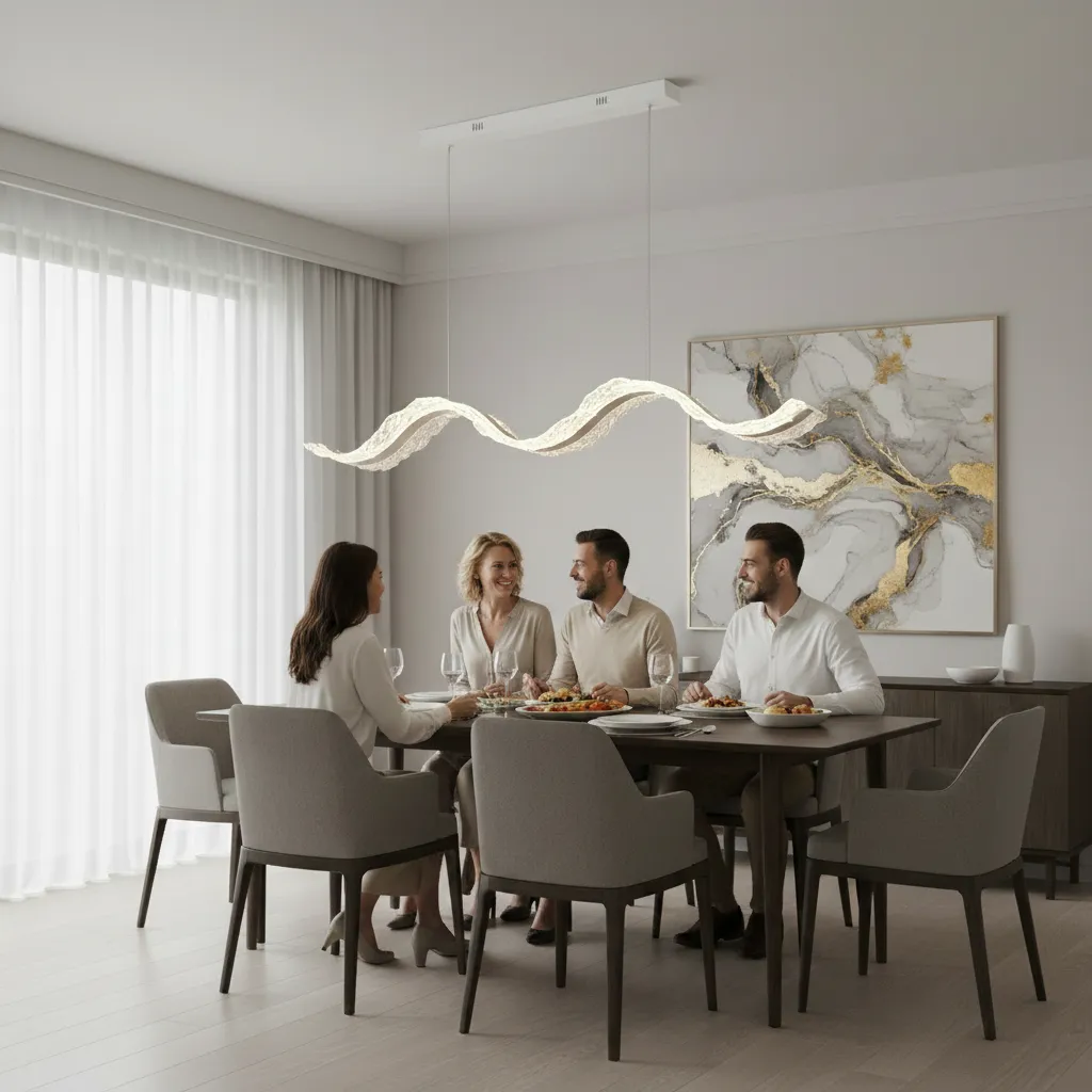Alessandro Design AMI lustra LED suspendata 78W alba liniara
