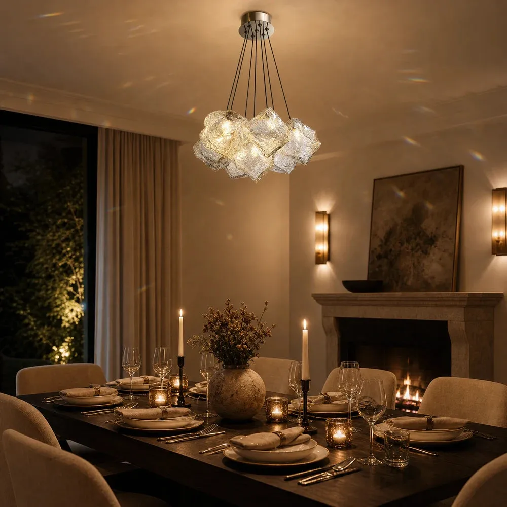 Alessandro Design Ecoluce Modern lustra glob 7xE27 crom