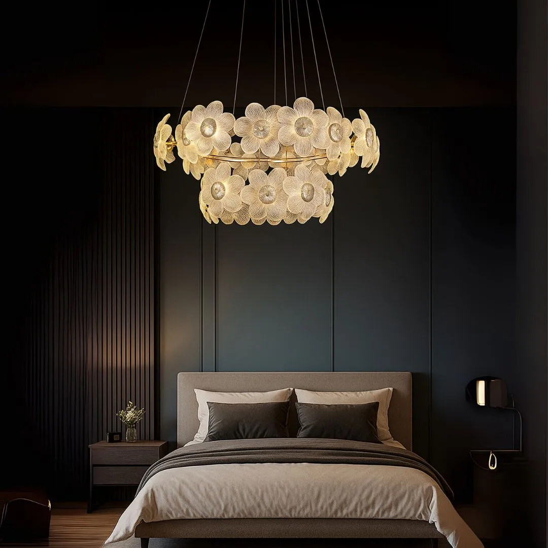 Alessandro Design Cadenza Largo candelabru cristal 76cm auriu