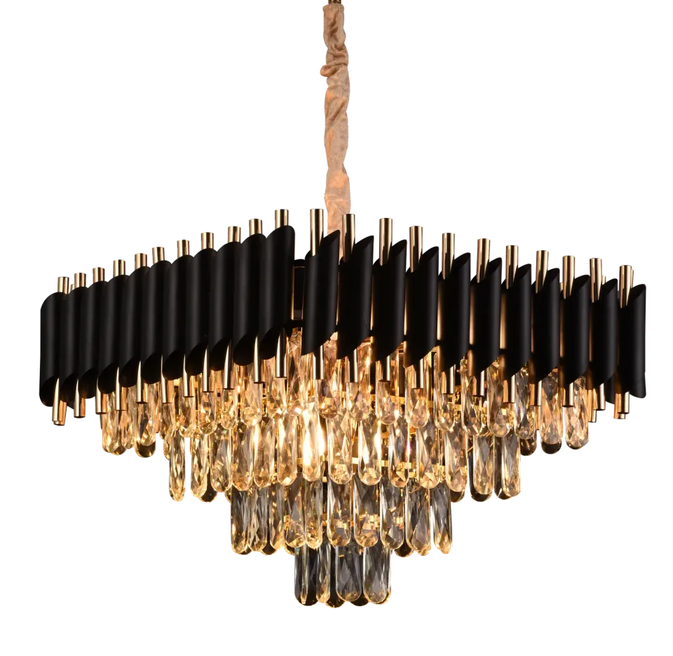 Alessandro Design Versailles Nobile candelabru cristal auriu 5xE14