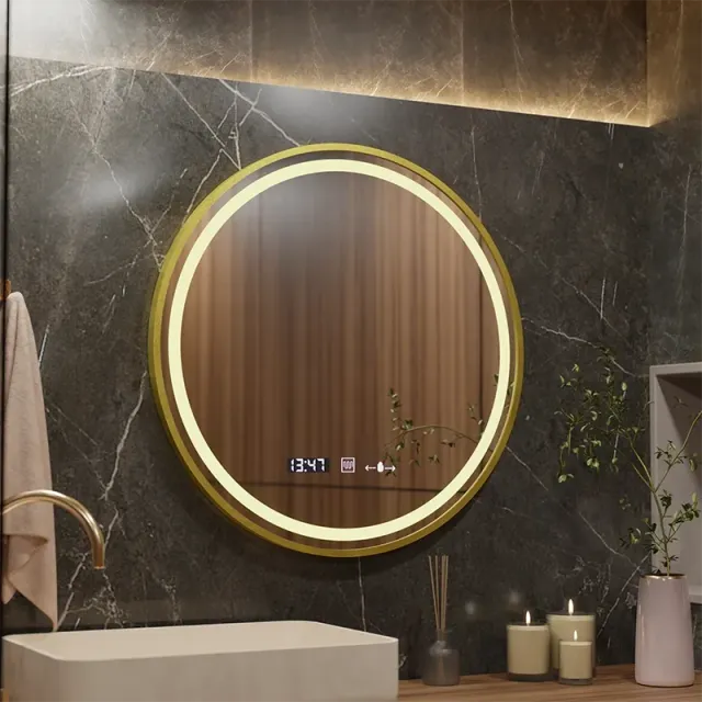 Alessandro Design Celeste Royale Marcello oglinda LED 70cm aurie