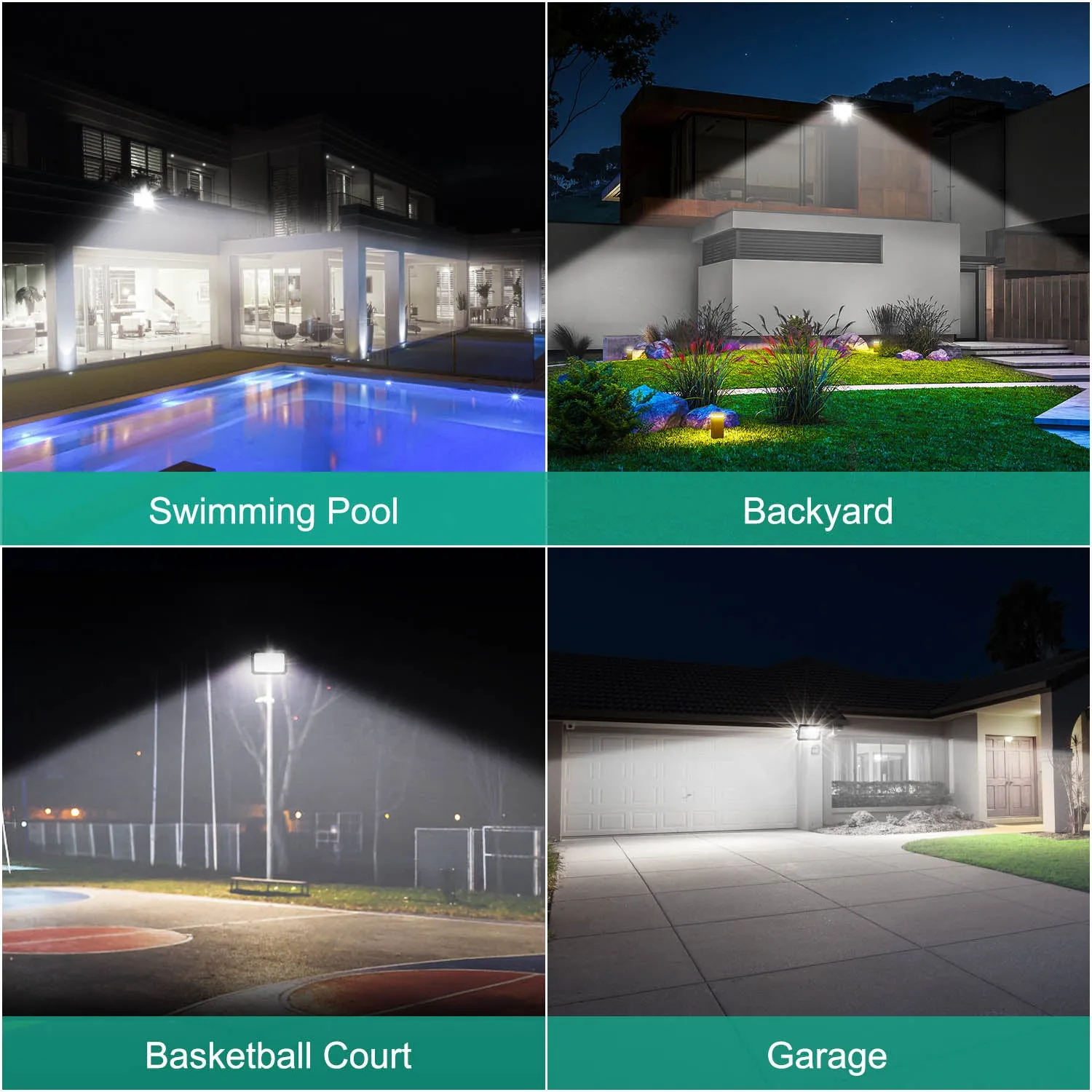 Ustellar 150W proiector LED exterior 2 buc 13500lm zi