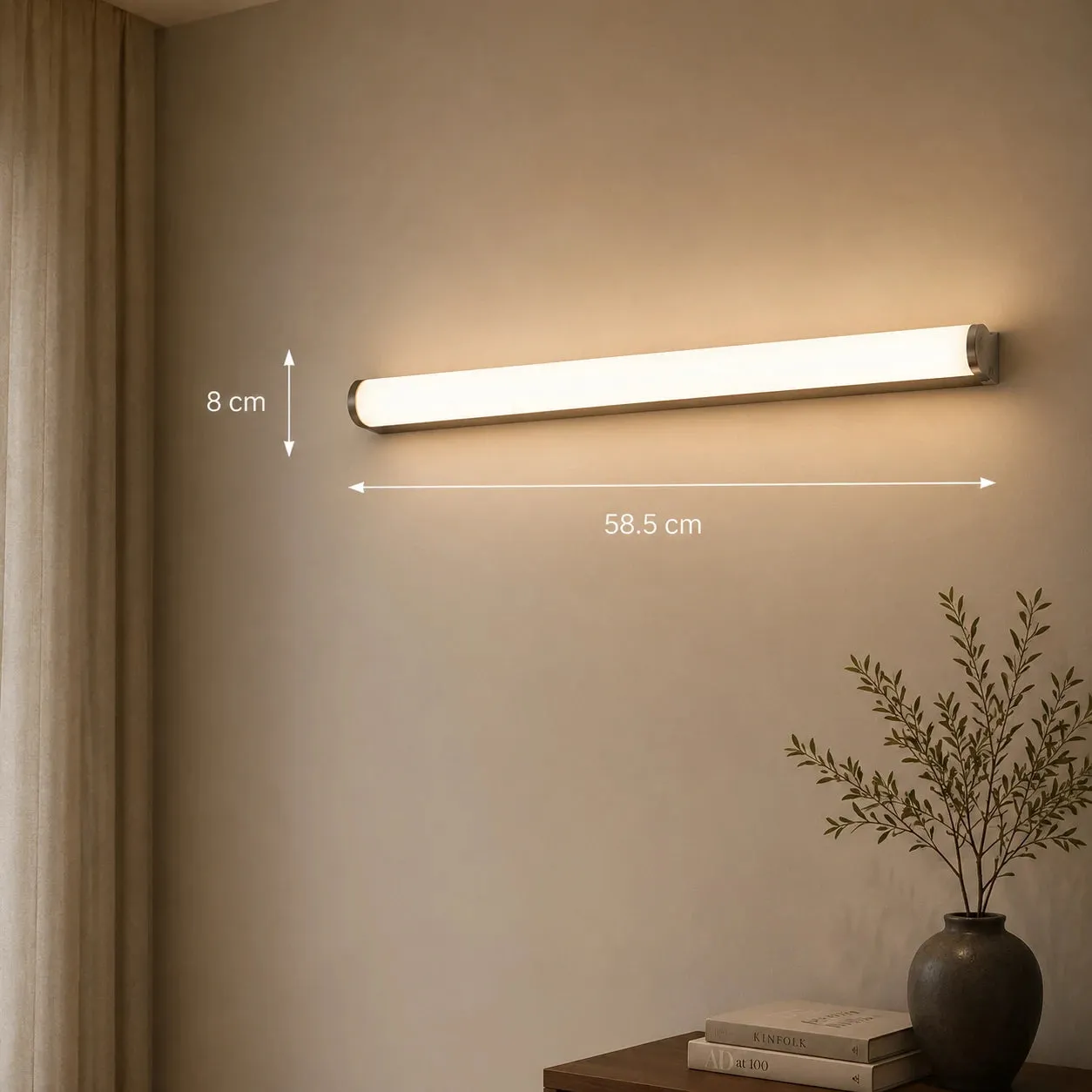 Alessandro Design Garda aplica LED baie 10W crom liniara
