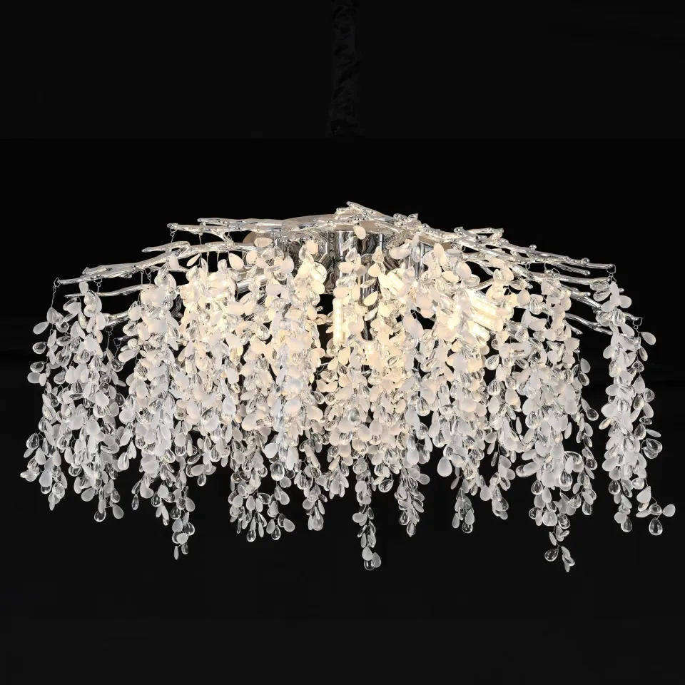 Alessandro Design Willow candelabru cristal 9xE14 crom 50cm