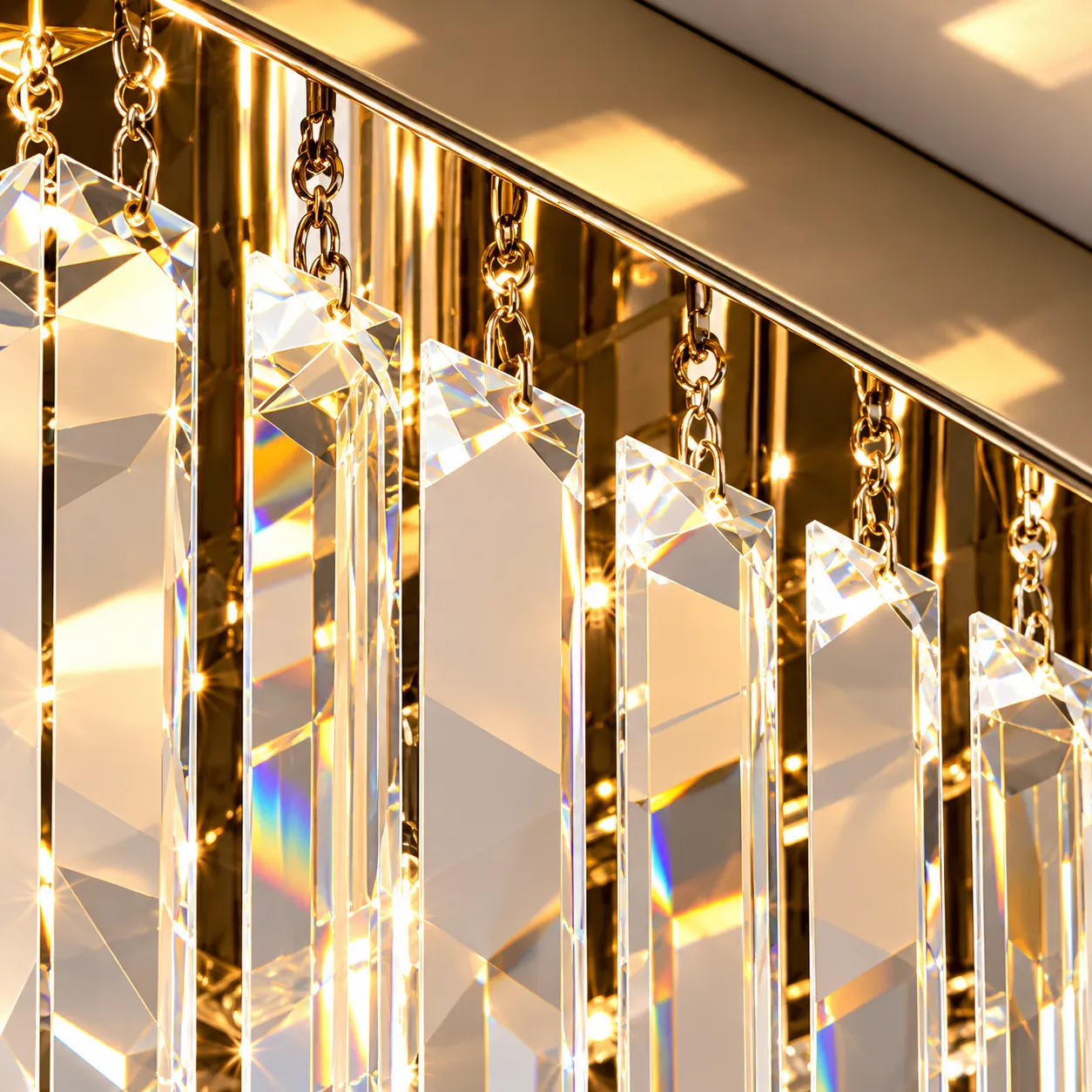 Alessandro Design MARTINEZ Linear Luxe candelabru cristal crom 4xE14
