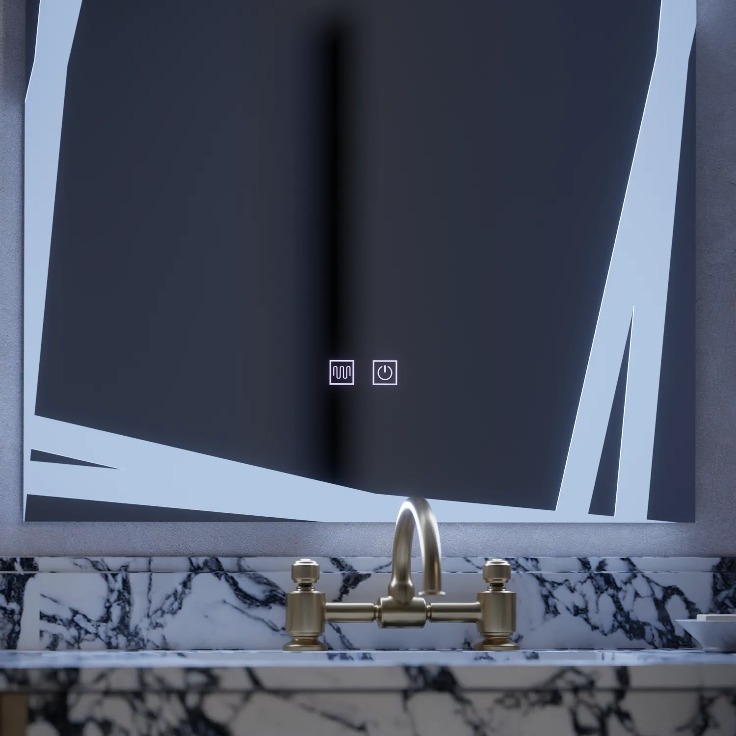 Alessandro Design Infinitum oglinda LED touch 60x80cm dezaburire