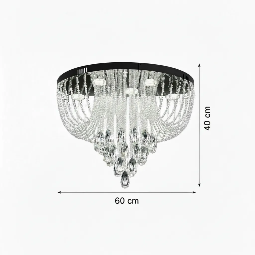 Mage Magno candelabru LED cristal 33W crom 60cm