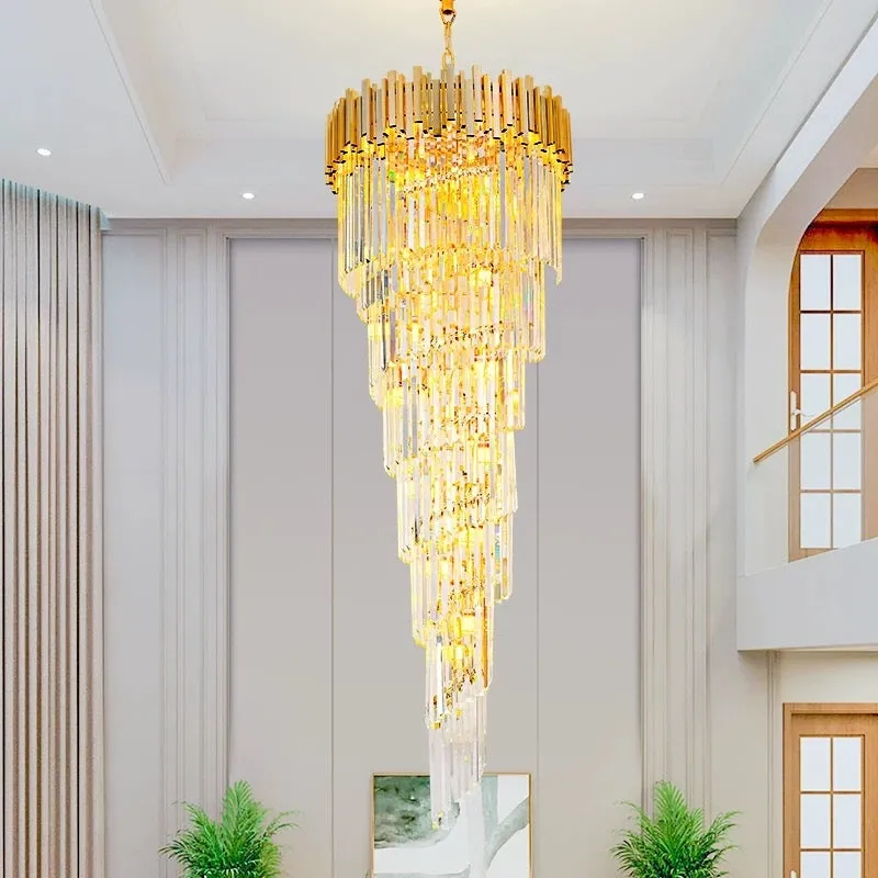 Candelabru cristal Alessandro Design CC110/600x1800GD auriu 28xE14