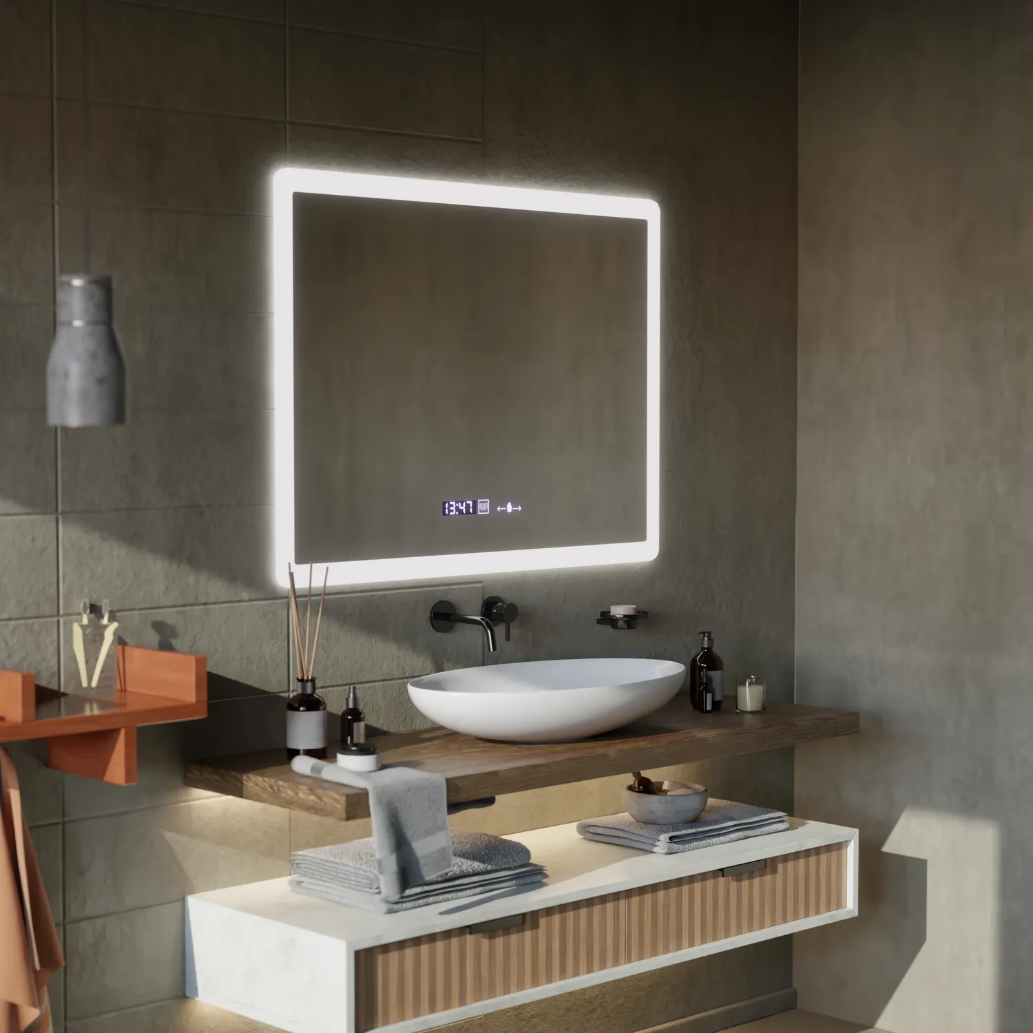 Alessandro Design ELANCEE oglindă LED 80x60cm senzor