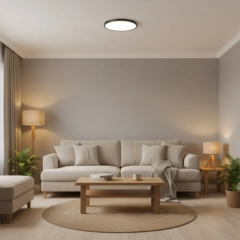 Alessandro Design SOLIS plafoniera LED neagra 47cm 70W