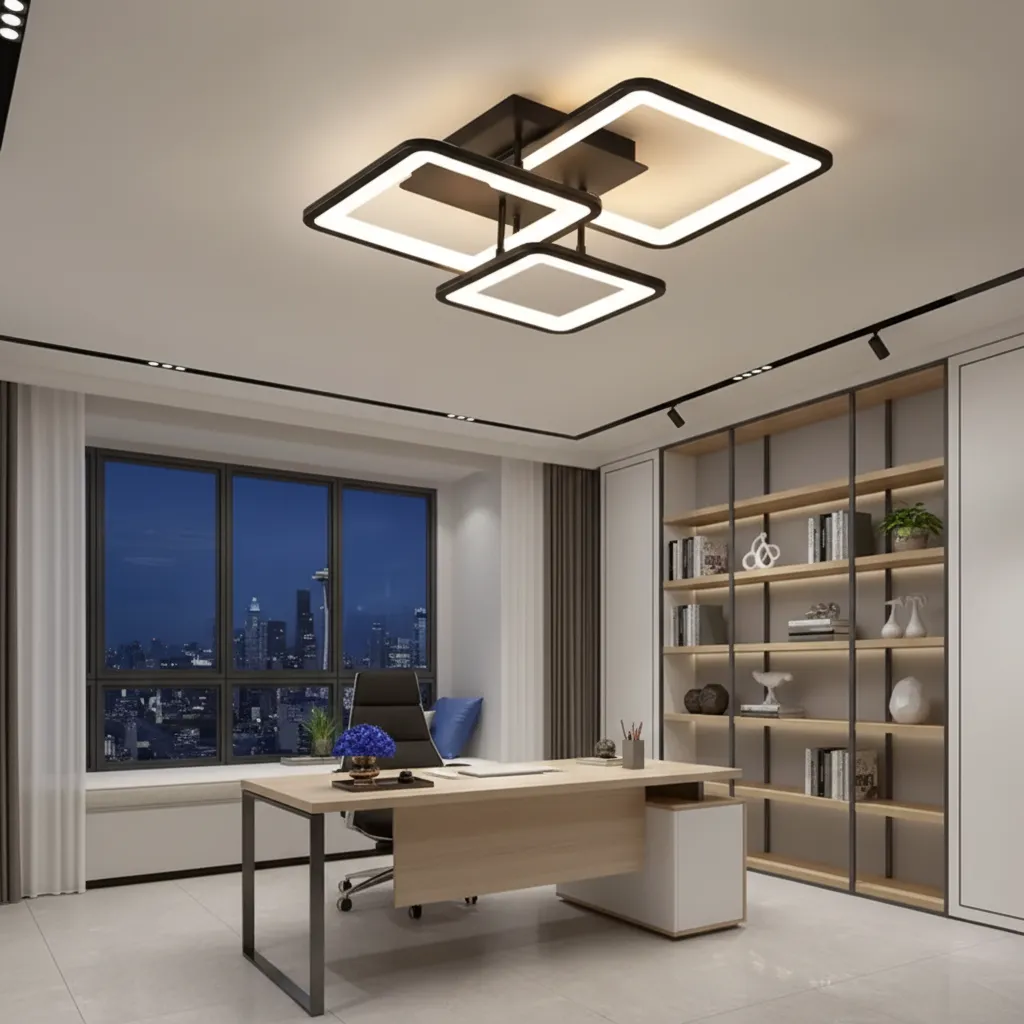 Alessandro Design ZOE lustra LED 60W neagra dimabila