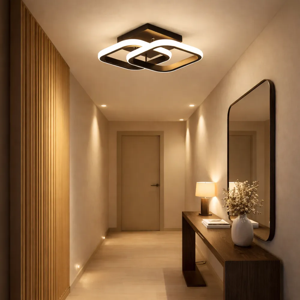 Alessandro Design VERTEX Matrix lustra LED 48W negru 2 romburi