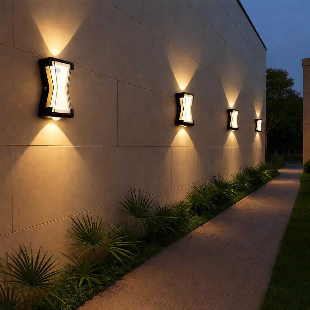 Alessandro Design AX216 aplica perete neagra 2x10W exterior