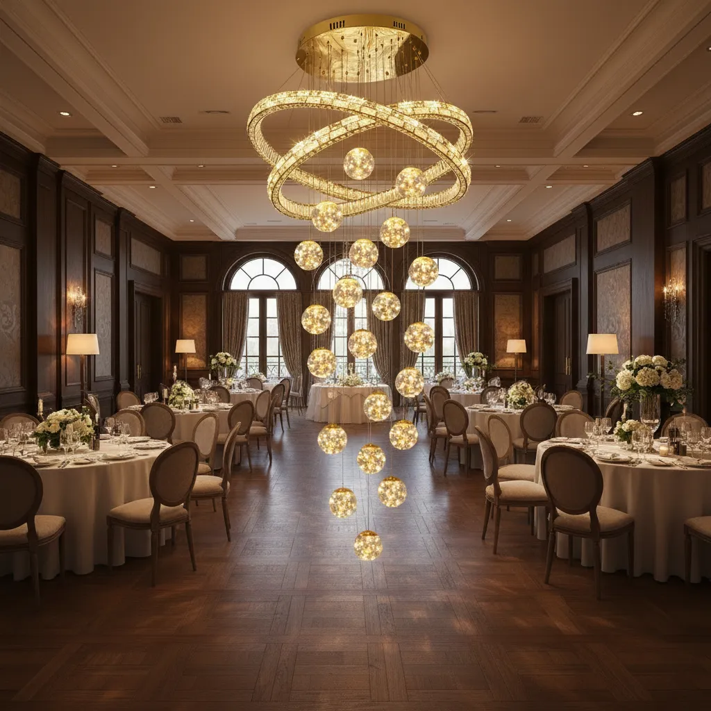 Alessandro Design DUARA Supremo Candelabru Cristal 90x300cm Auriu