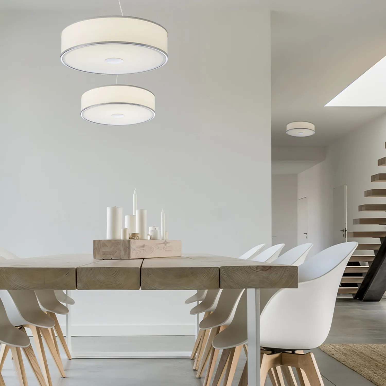 Rendl Light Studio Cassablanca plafoniera LED crom sticla