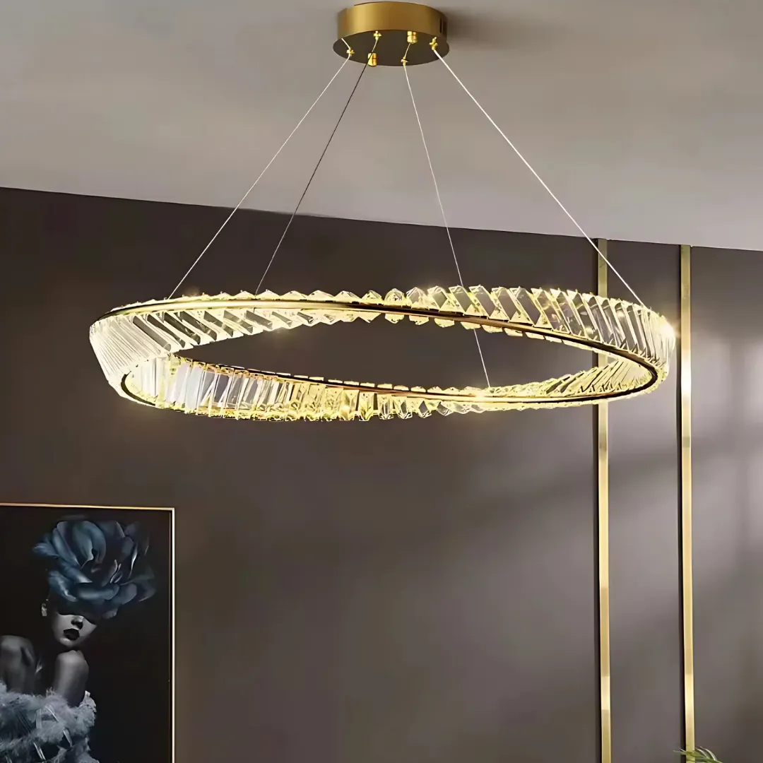 Alessandro Design Luigi lustra LED 57W aurie cristal