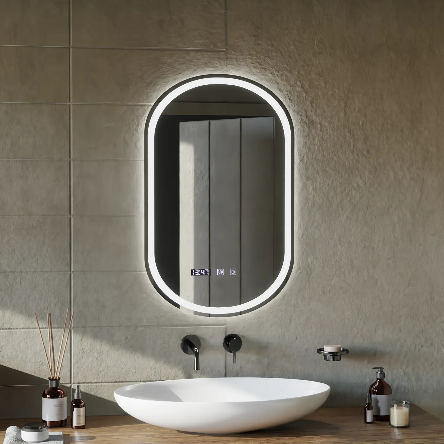 Alessandro Design Onira oglinda LED touch 50x80 cm dezaburire