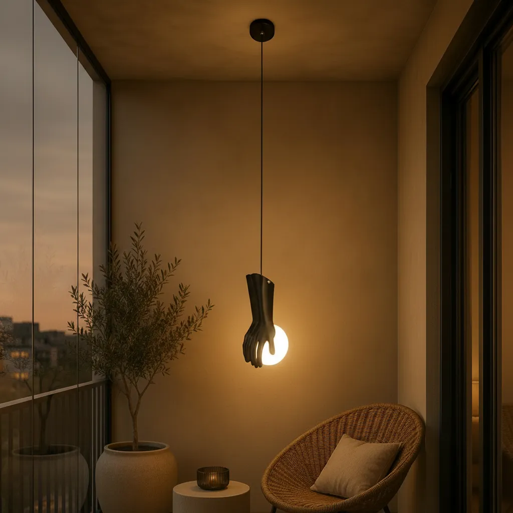 Alessandro Design RUKI lustră sticlă neagră G9