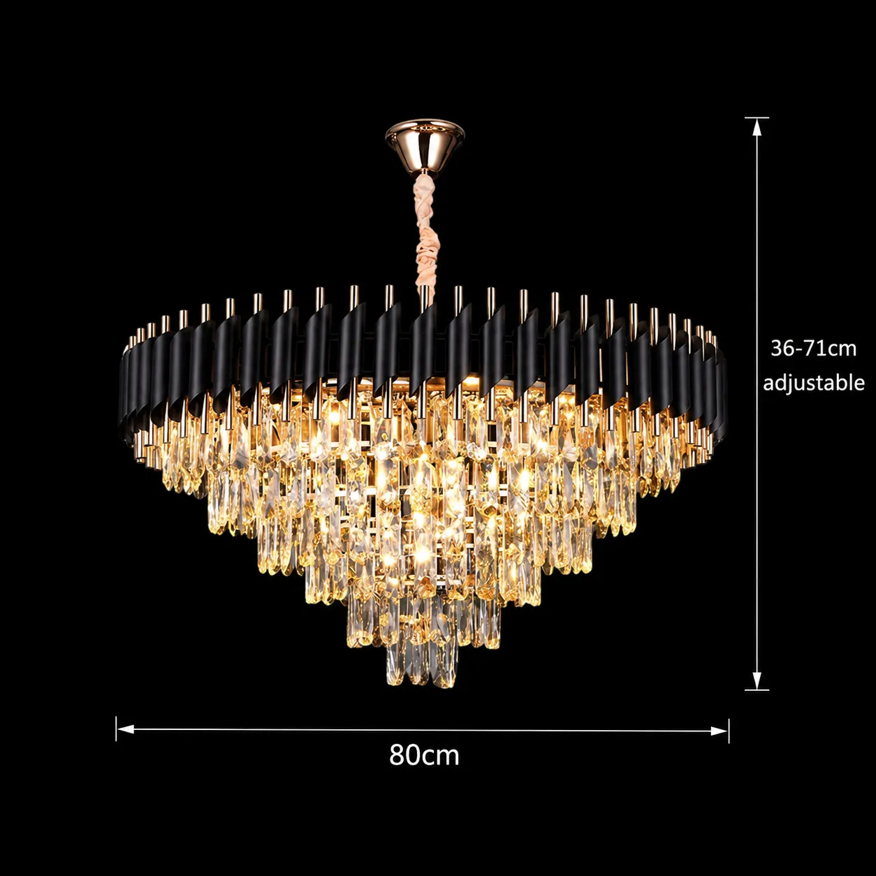 Alessandro Design Versailles Supremo 12xE14 candelabru cristal 80cm
