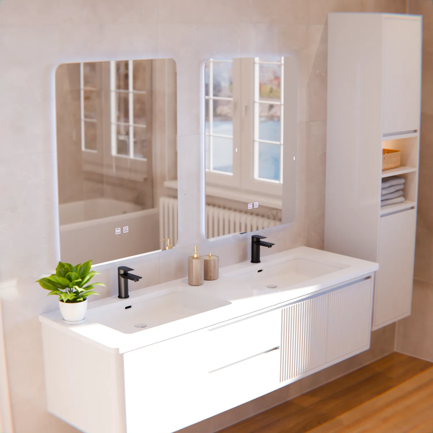 Alessandro Design Alexandra oglinda LED 45x60cm touch