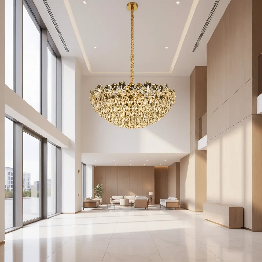 Alessandro Design Jardin Regalis 24xE14 candelabru cristal auriu