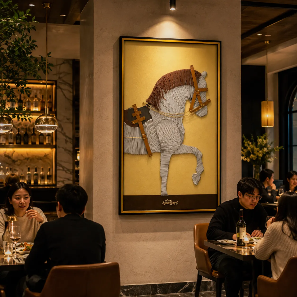 Alessandro Design Noble Horse tablou decorativ 80x160cm