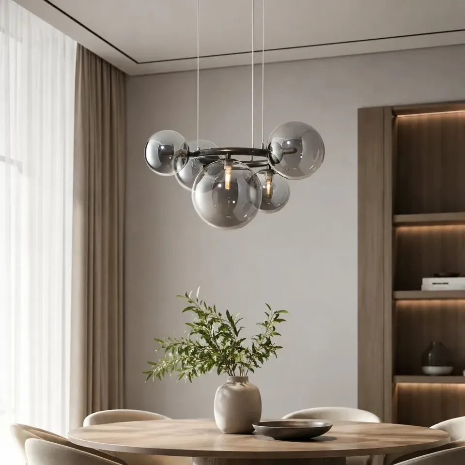 Alessandro Design Venere Zodiaco pendul 5xG9 negru reglabil