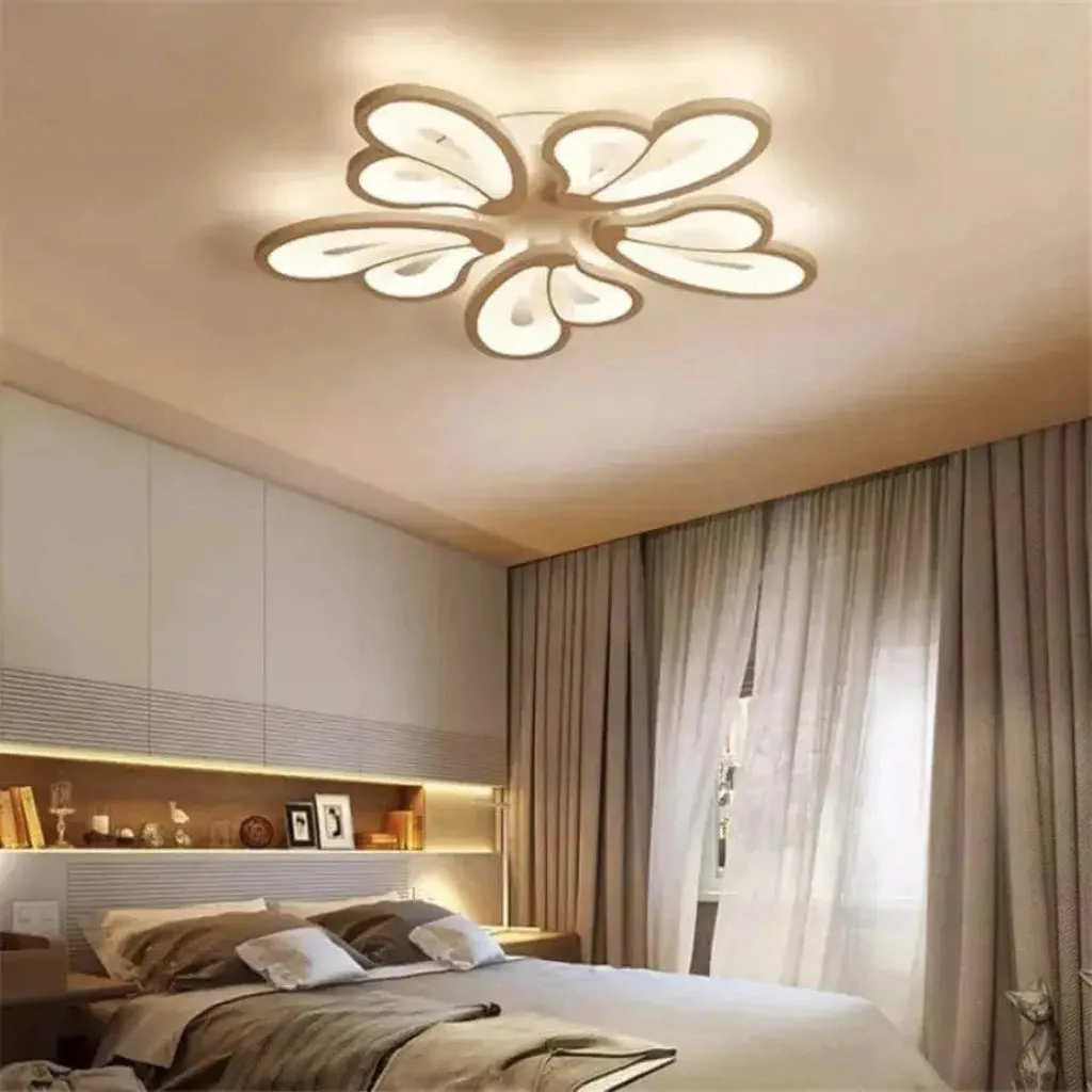 Alessandro Design Blossom 95W lustră LED albă 5 petale dimabilă