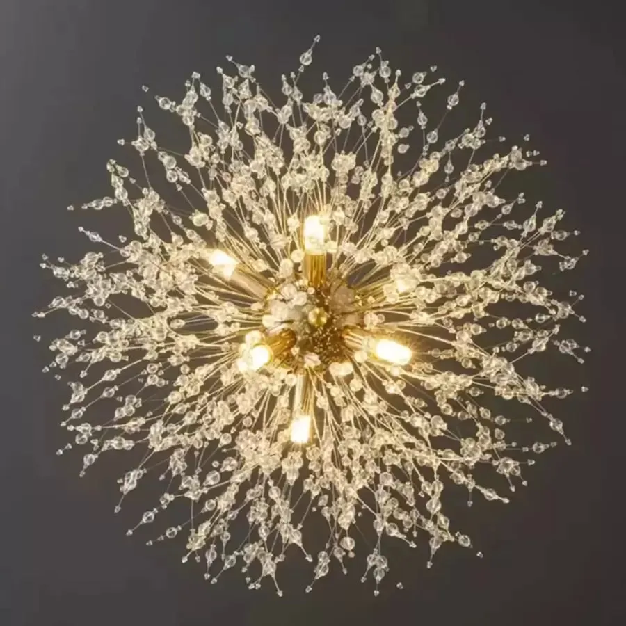 Alessandro Design Schönbrunn candelabru cristal auriu 60cm 12x G9