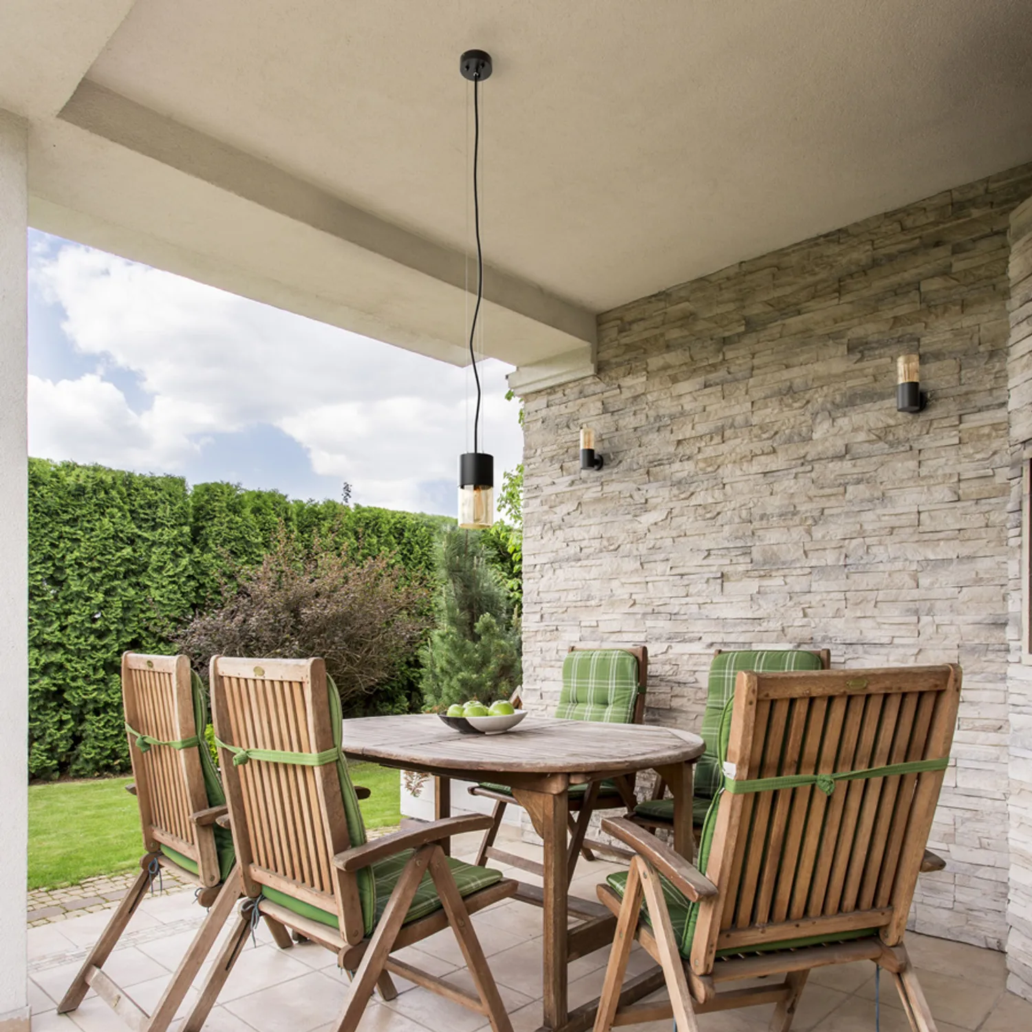 Rendl Light Studio Quinn Vagg aplica exterior E27 neagra
