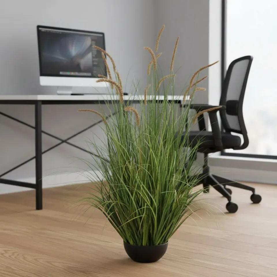Alessandro Design iarbă artificială ornamentală 120cm 17 tije verde