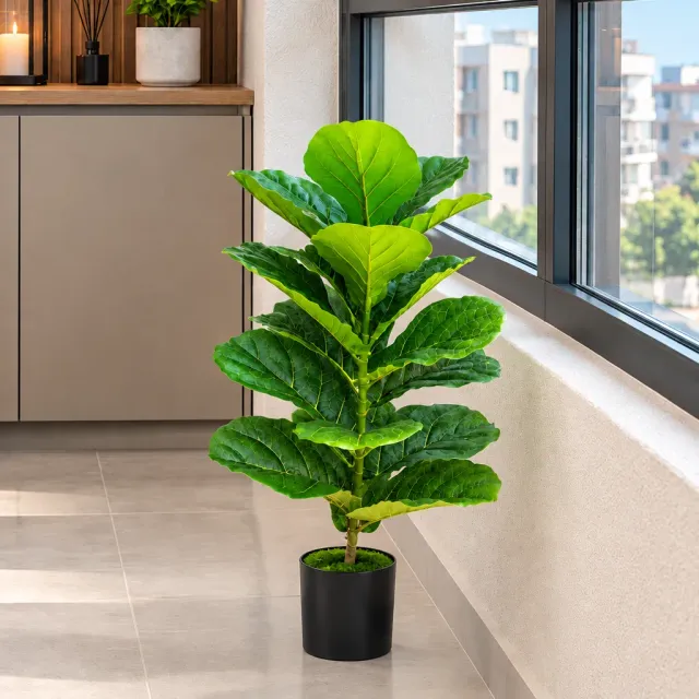 Alessandro Design smochin planta artificiala 70 cm verde cu ghiveci