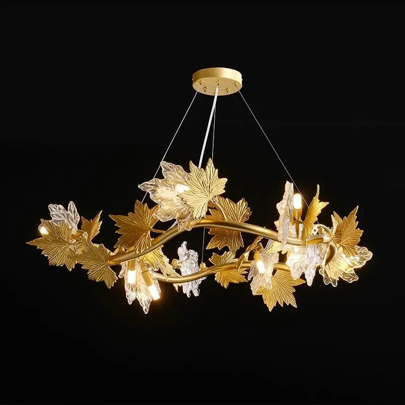 Alessandro Design Leafora Regalis candelabru auriu 80 cm 8xE14