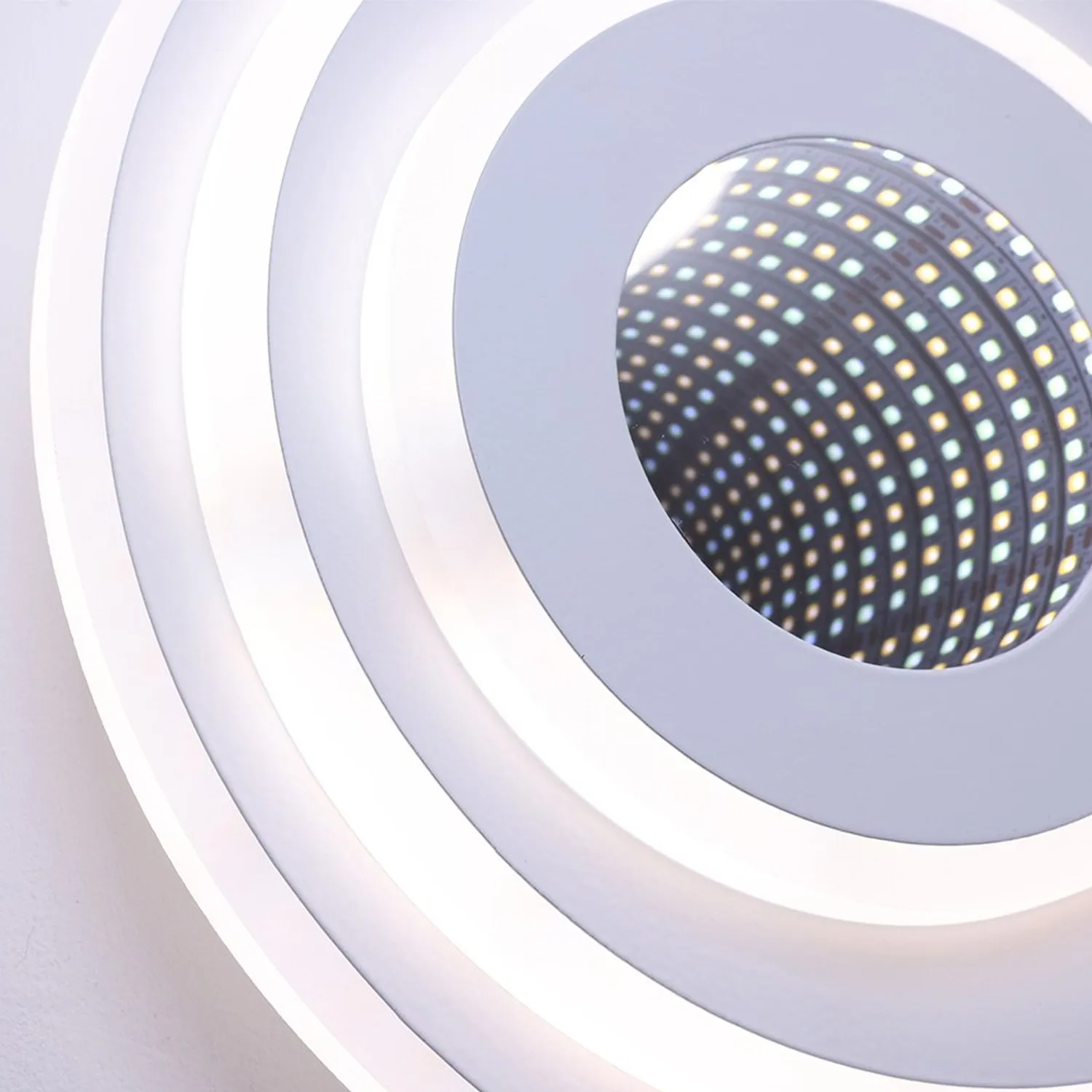Alessandro Design Nexa Rotund 3D lustra LED 39W alba
