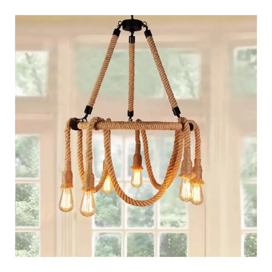 Alessandro Design Rustic lustra suspendata sfoara 6xE27 circulara