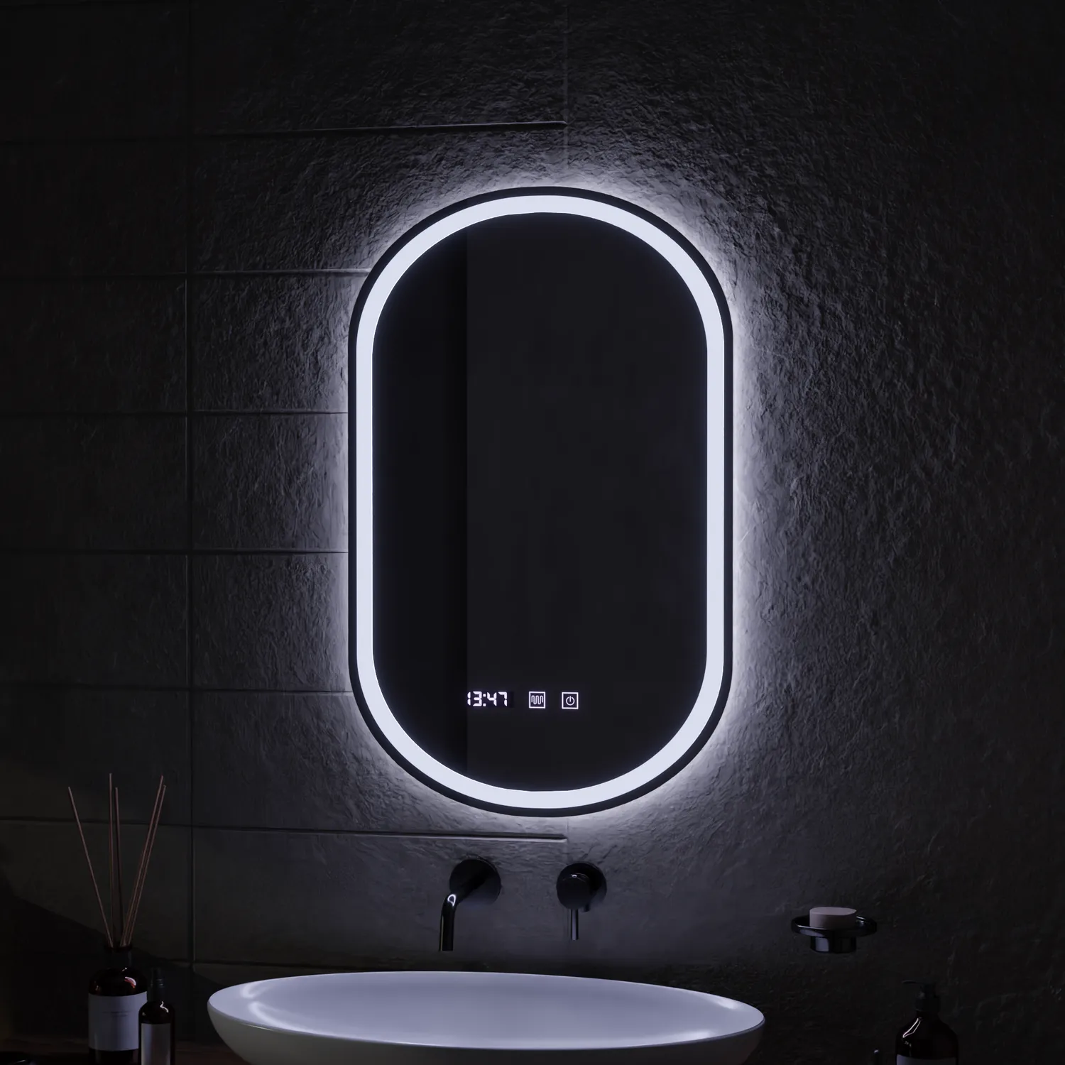 Alessandro Design Onira oglinda LED touch 50x80 cm dezaburire