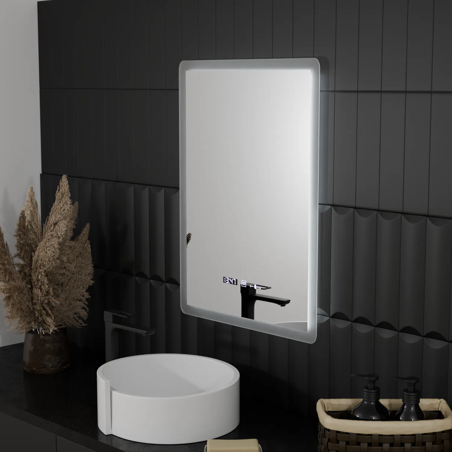 Alessandro Design Elancee MotionGlow oglinda LED 50x70cm ceas