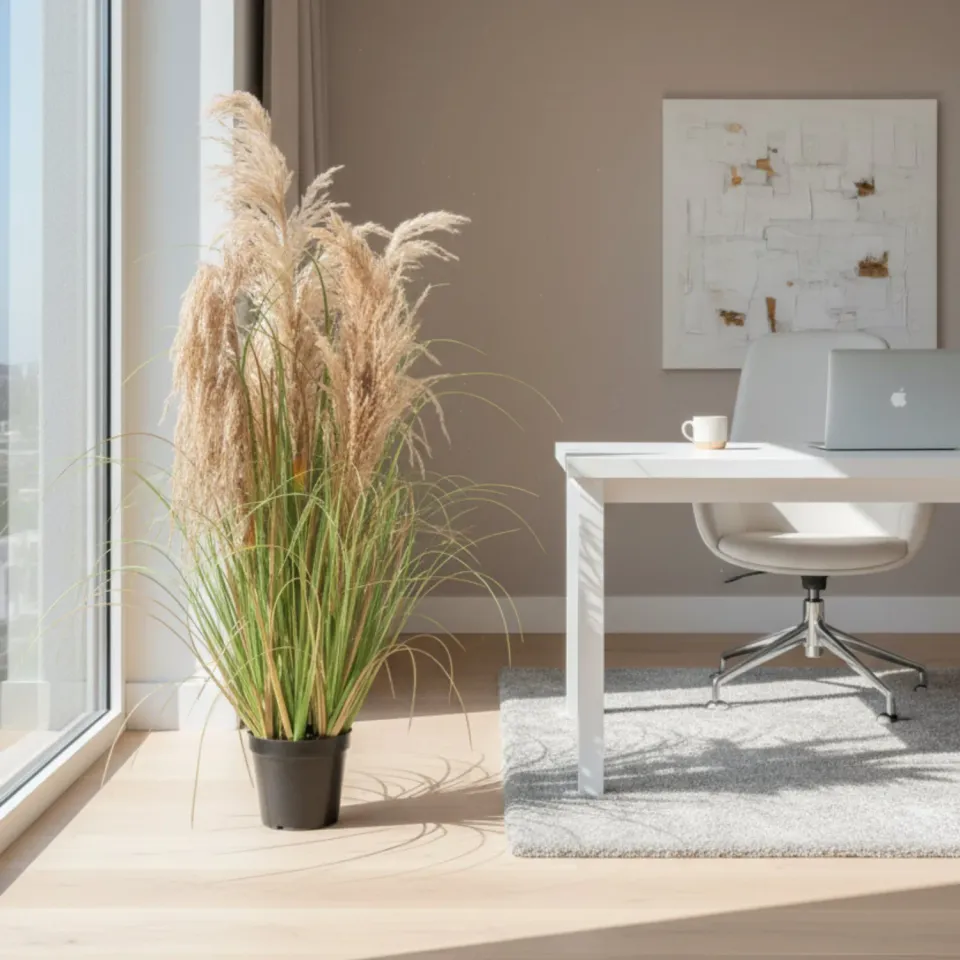 Alessandro Design planta artificiala iarba 90 cm verde-inchis 5 fire