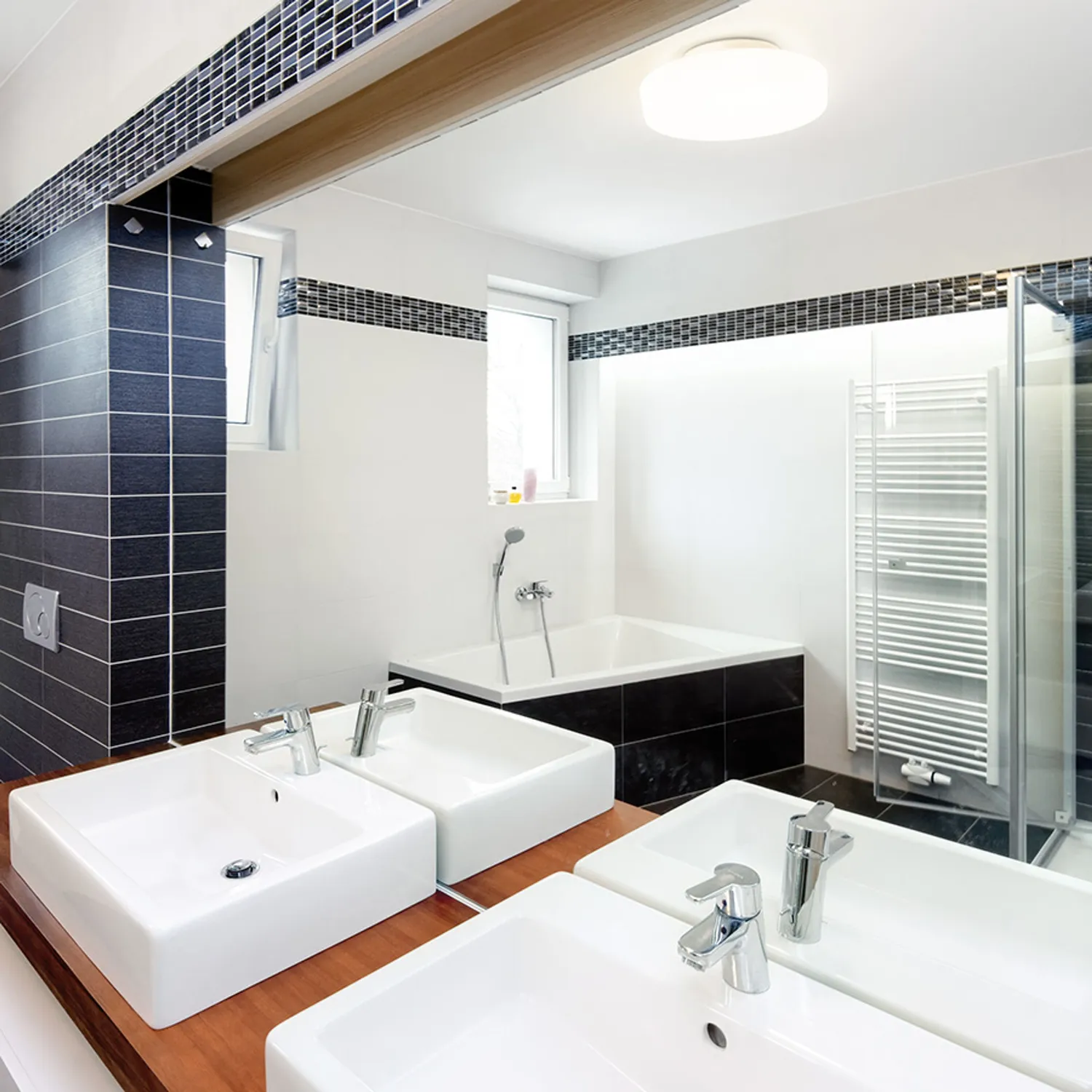 Rendl Light Studio Zara LED plafoniera baie sticla opal crom