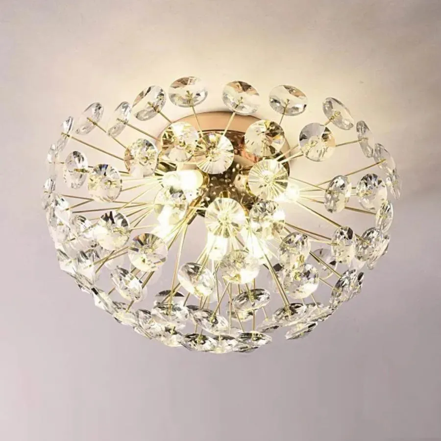 Alessandro Design Khujand candelabru cristal auriu 4xG9 35cm