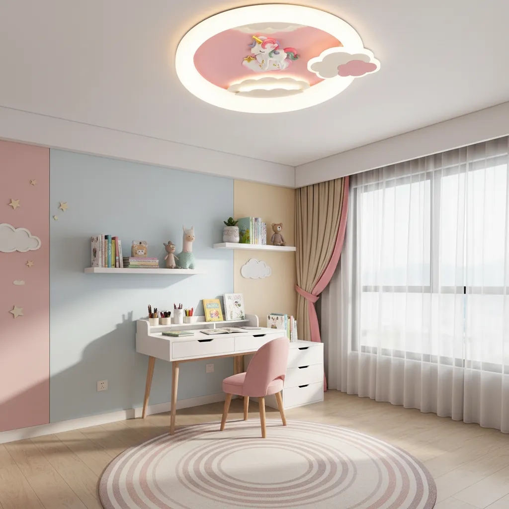 Alessandro Design 71W lustră LED roz 50cm cu telecomandă