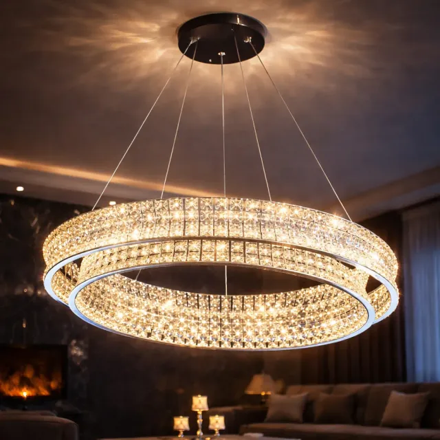 Alessandro Design LLC160/500CH lustra LED aurie 54W