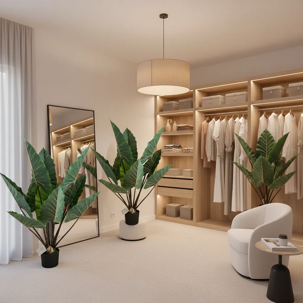 Alessandro Design planta artificiala verde 120cm frunze mari