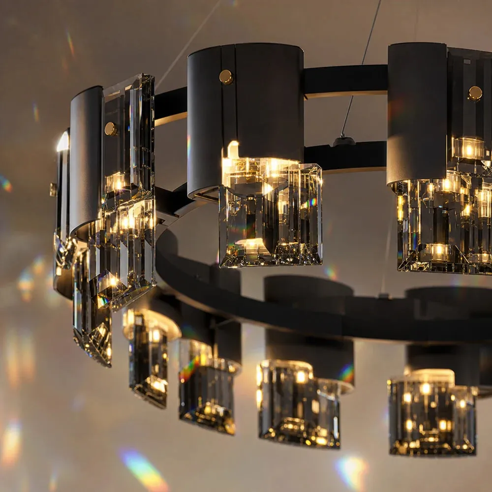 Alessandro Design Valmontreux Largo candelabru negru 8xG9