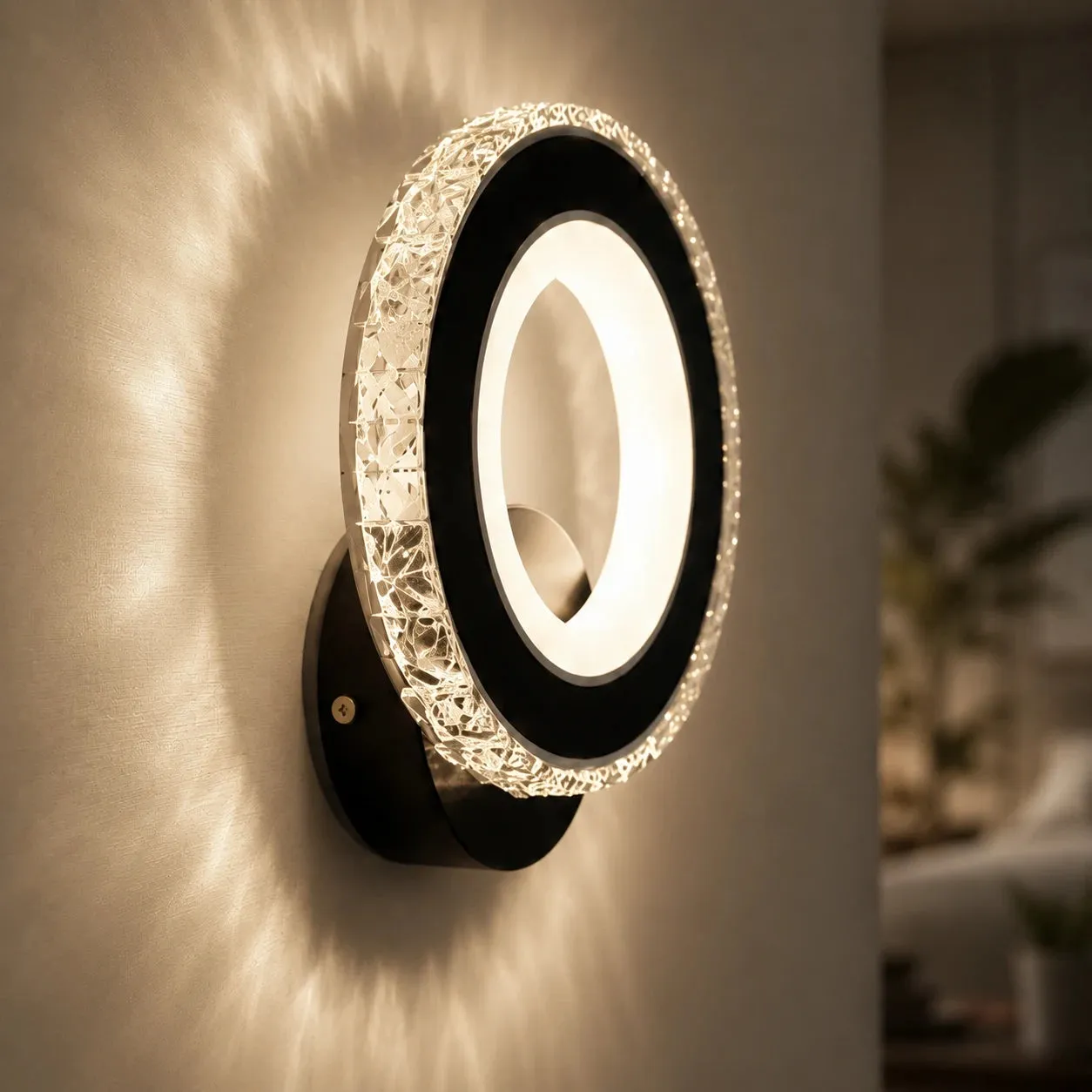 Alessandro Design Nova Rotonda aplică LED 16W neagră