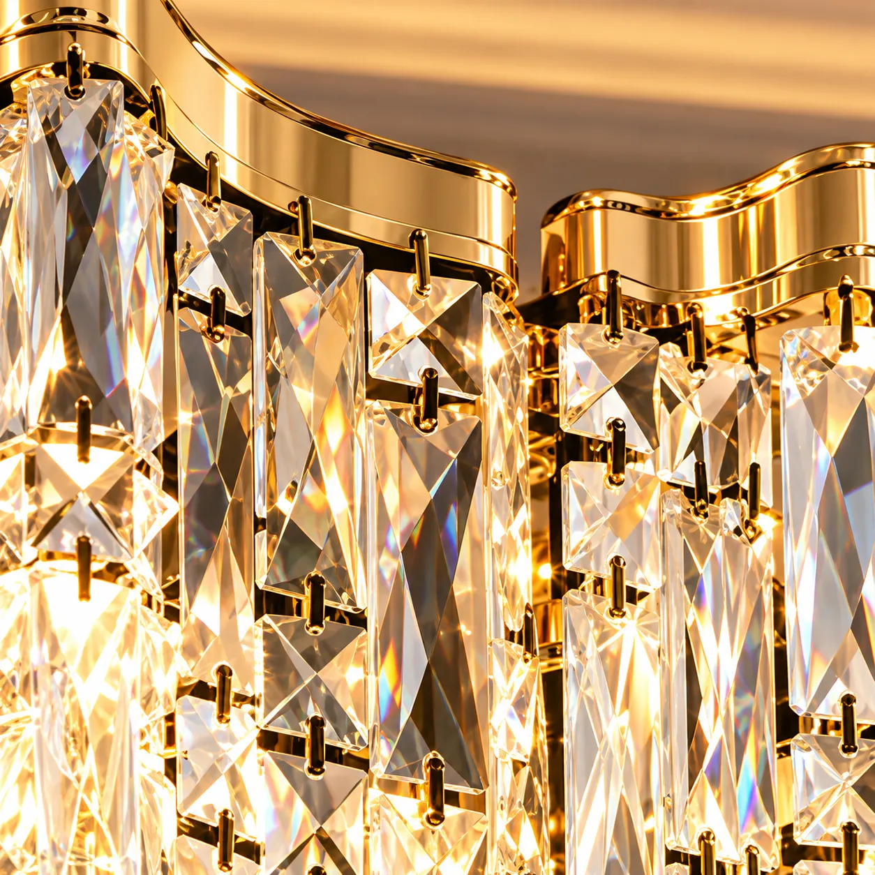 Alessandro Design Vetra Magno candelabru cristal auriu 10xE14