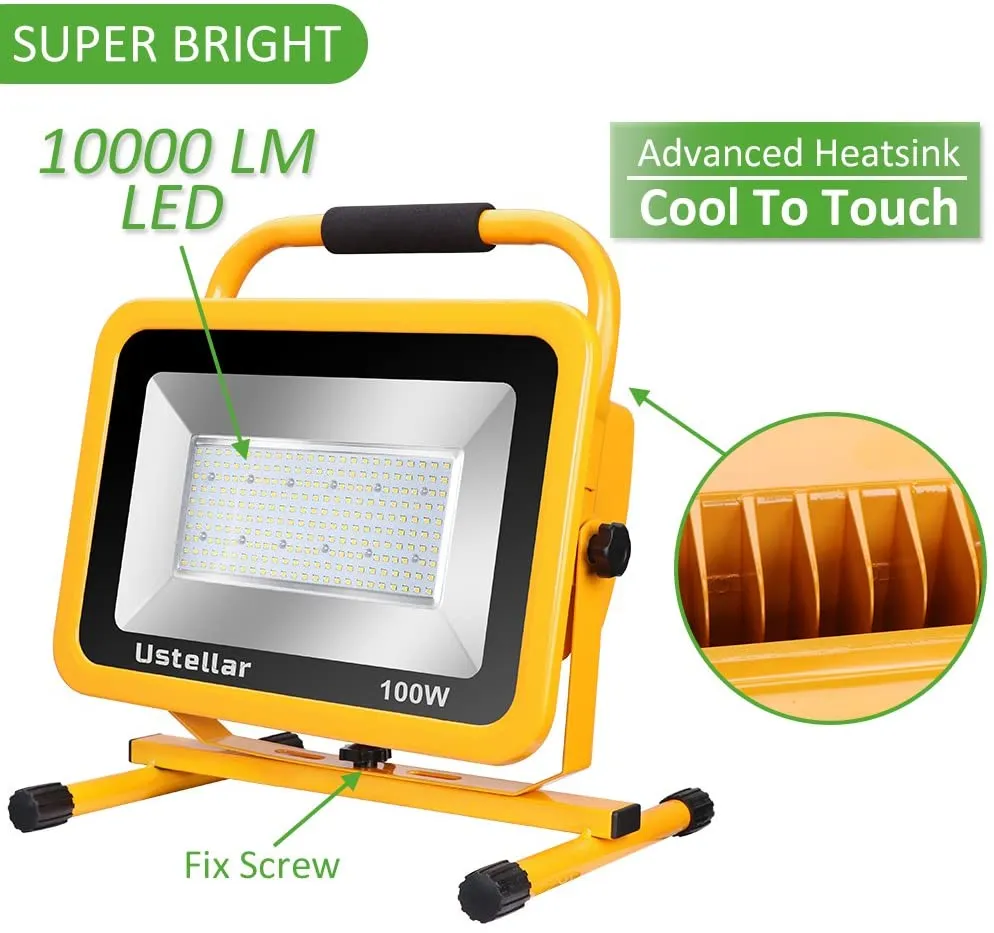Ustellar 100W lampa de lucru LED alba daylight cablu 7,6m