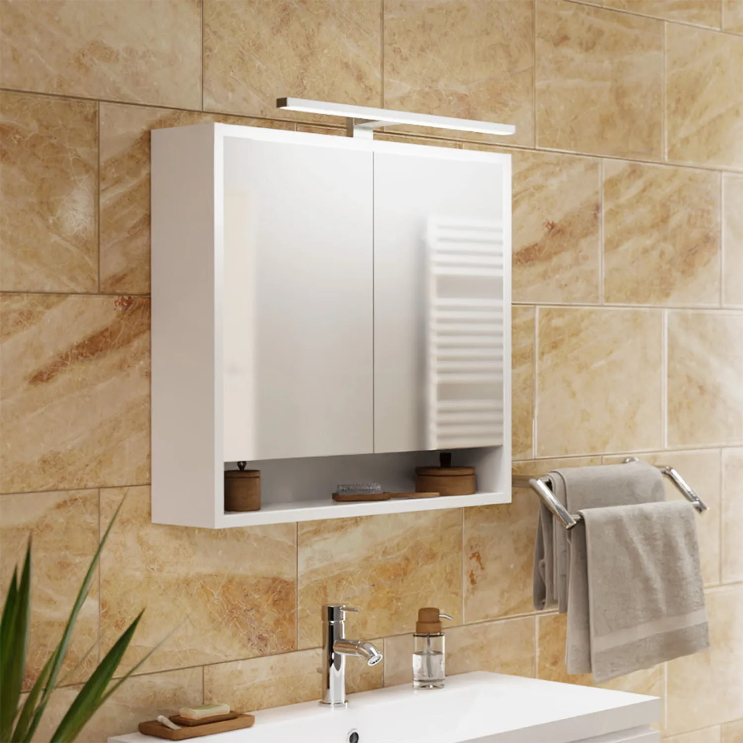 Rendl Balea 50 aplica baie LED crom